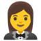 Woman in Tuxedo emoji on Google